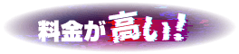 料金が高い!